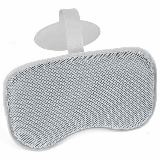 Spa Bath Pillow 2 pcs Steel and PVC Grey