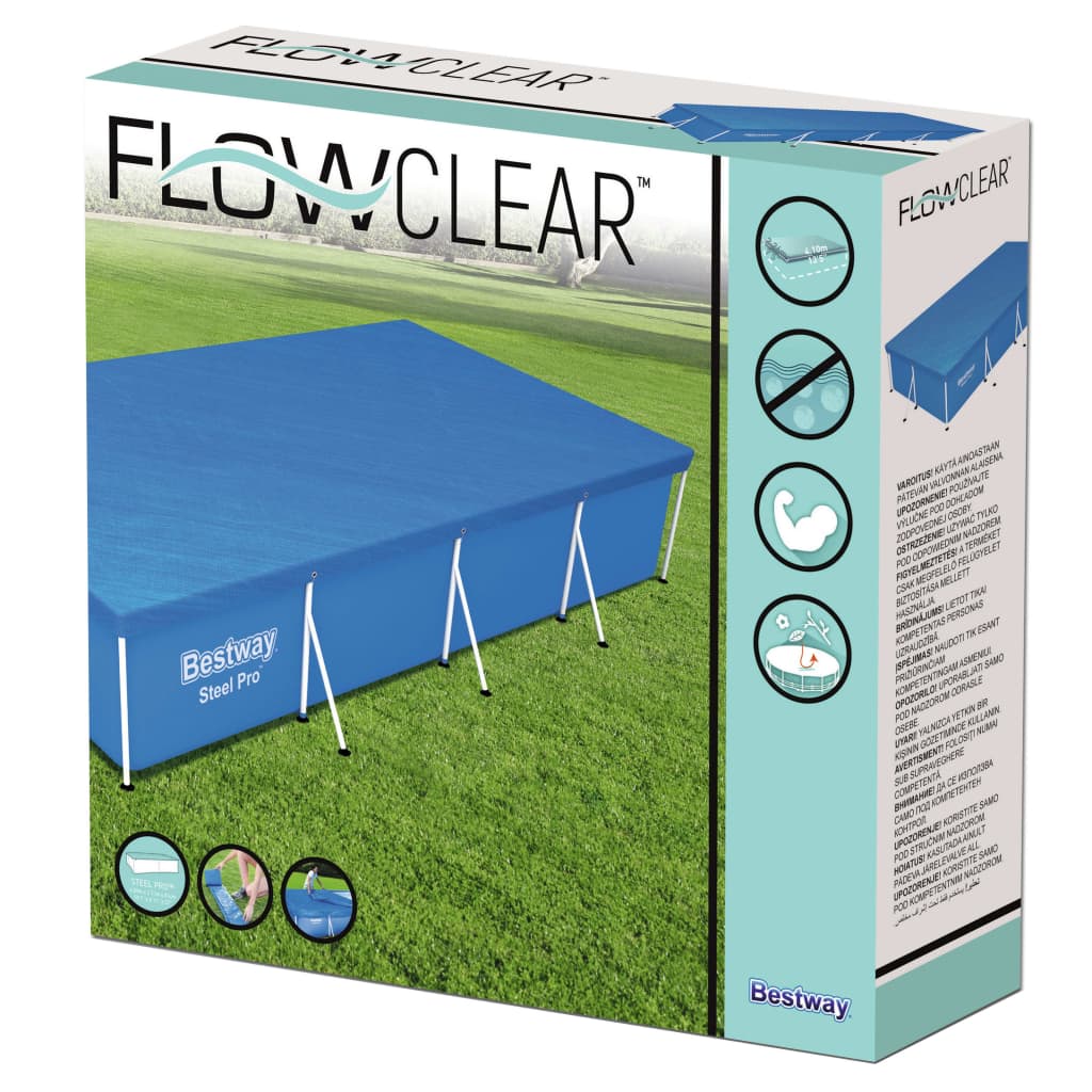 Pool Cover | Blue | Polyethylene | 400 x 211 cm | Durable | Pool Cover
