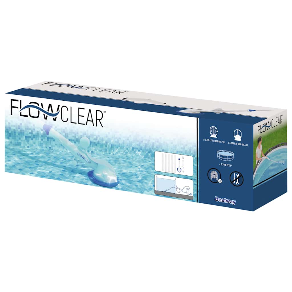 Vacuum Cleaner | White and Blue | PP (Polypropylene) | Standard