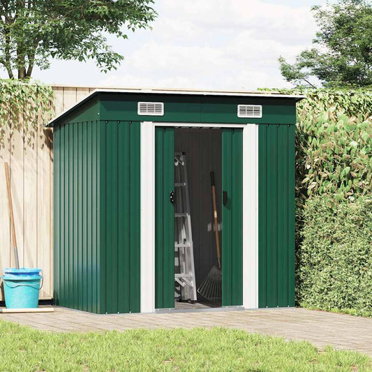 Garden Shed | Green | Galvanised Steel | Medium | Garden Shed