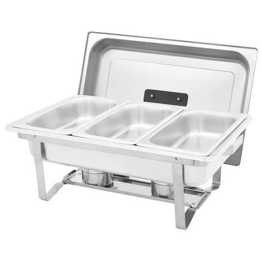 3 Piece Chafing Dish Set Stainless Steel