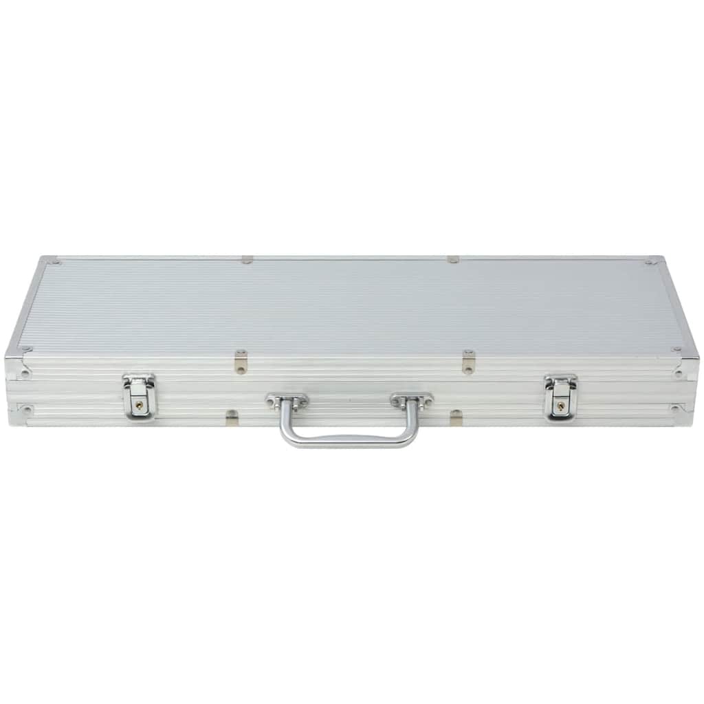 Poker Set with 500 Chips Aluminium