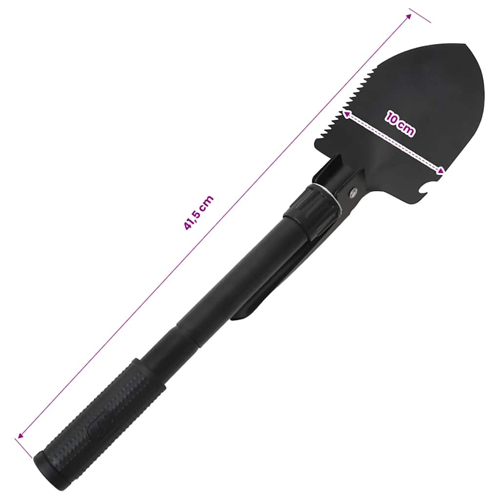Folding Shovel Carbon Steel Black