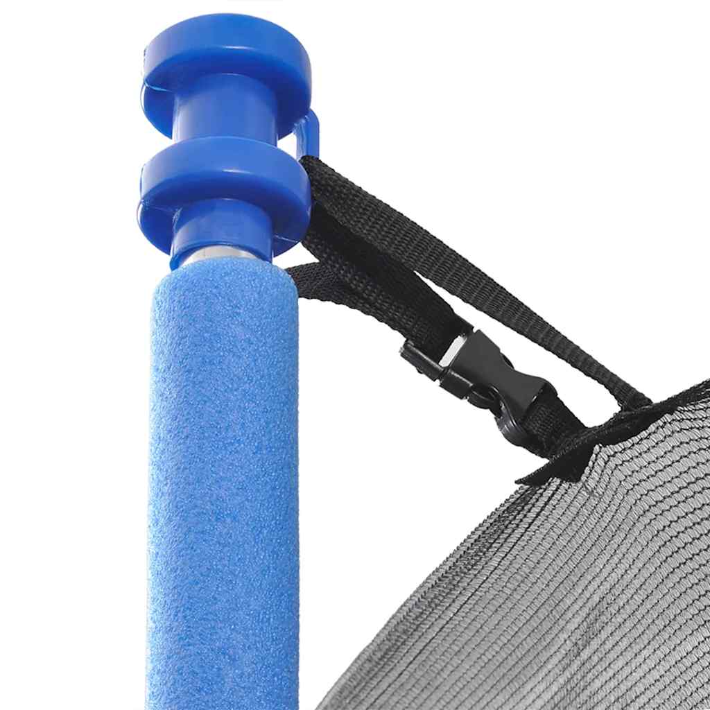 Trampoline | Black and Blue | Steel frame, PP mat, PE net
