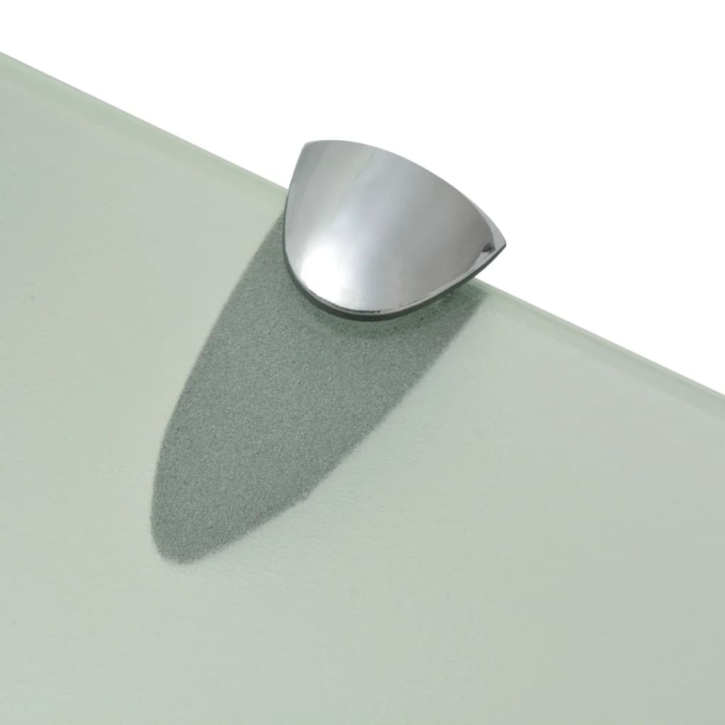 Floating Shelf | Frosted | Tempered safety glass, Zinc alloy | Small