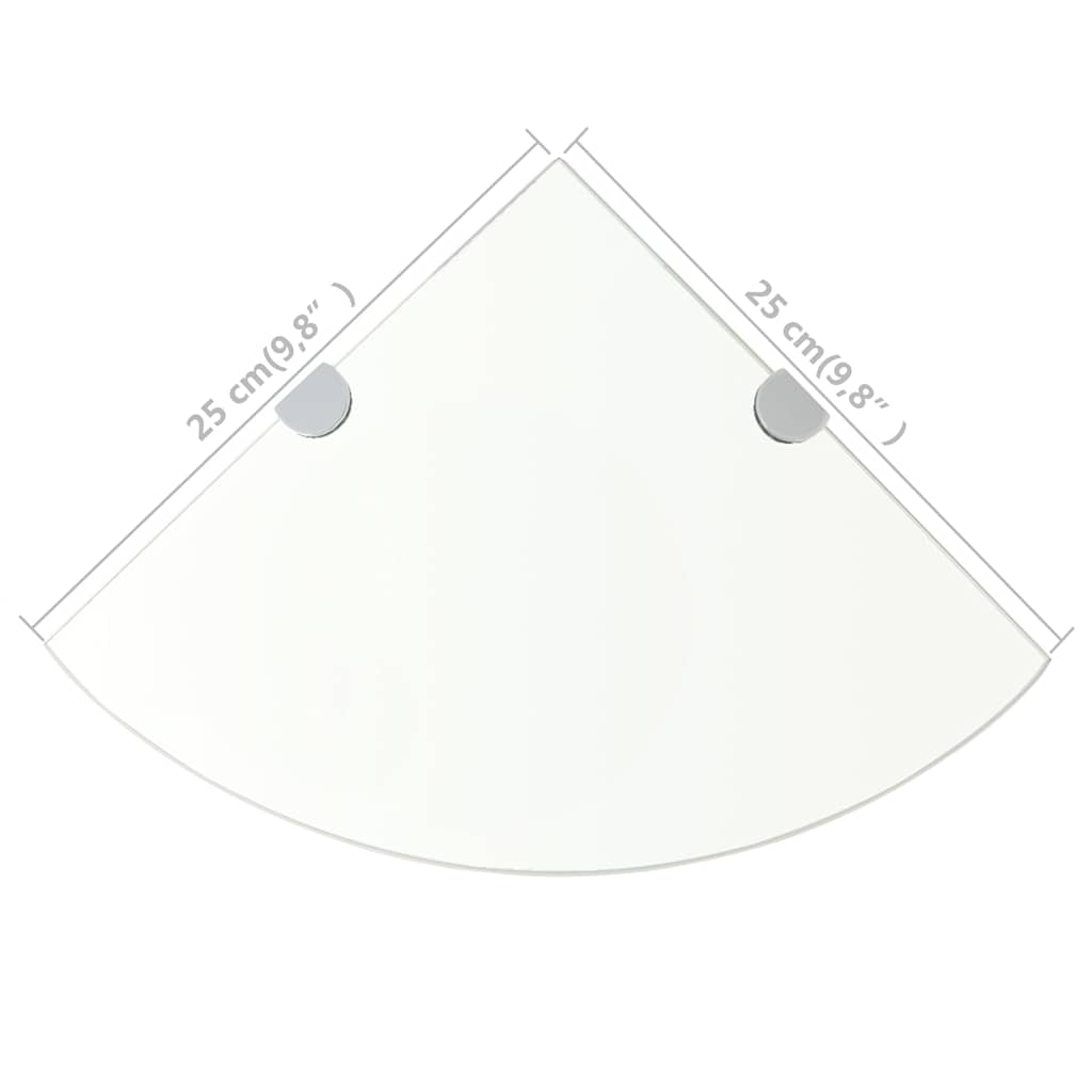 Floating Shelf | Clear | Tempered safety glass | Small