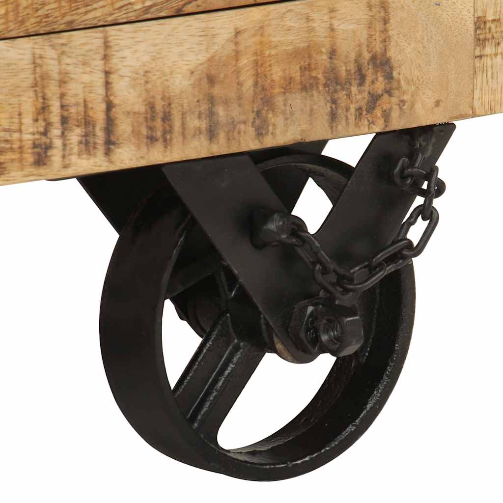 Coffee Table | Rough Mango Wood Brown | Solid Rough Mango Wood | Medium