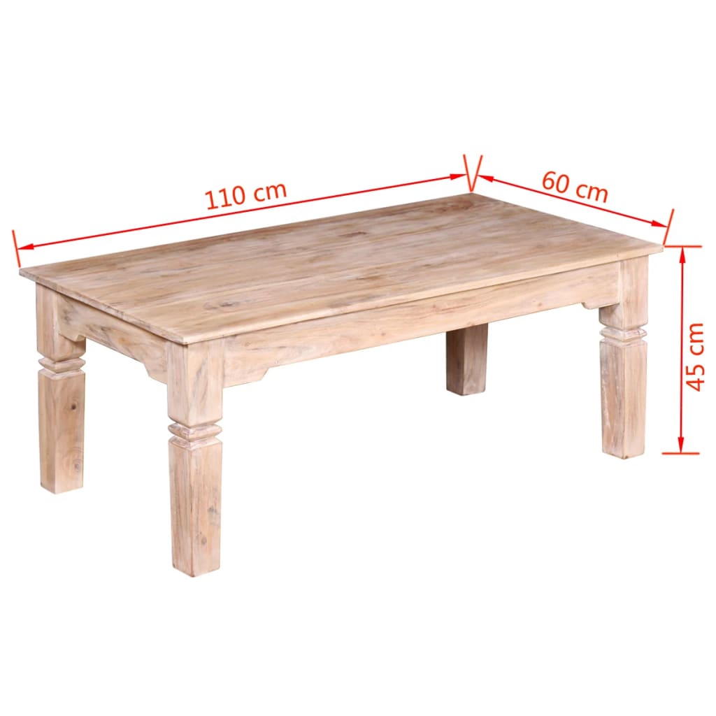 Coffee Table | Brown | Solid acacia wood | Large | Coffee Table