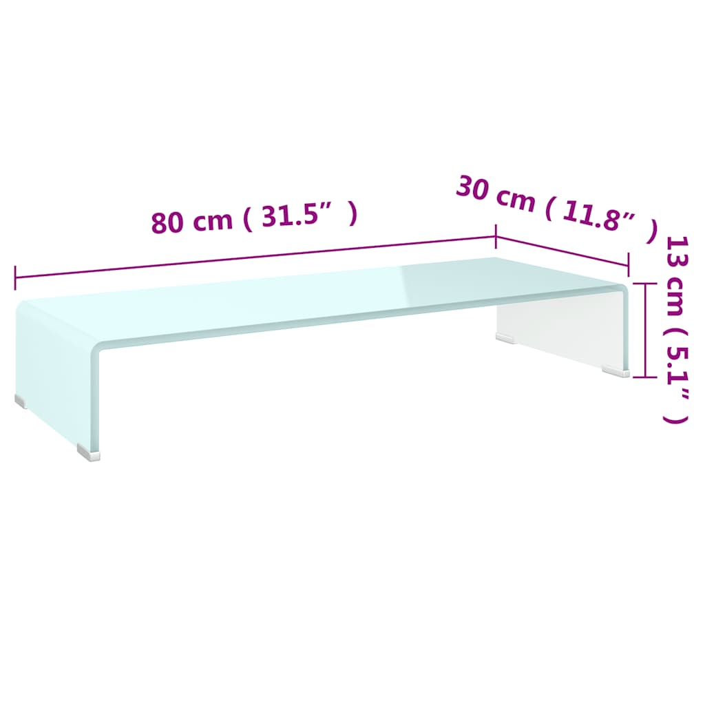 TV Stand | Green | Tempered Glass | Sleek | TV Stand | Rectangular