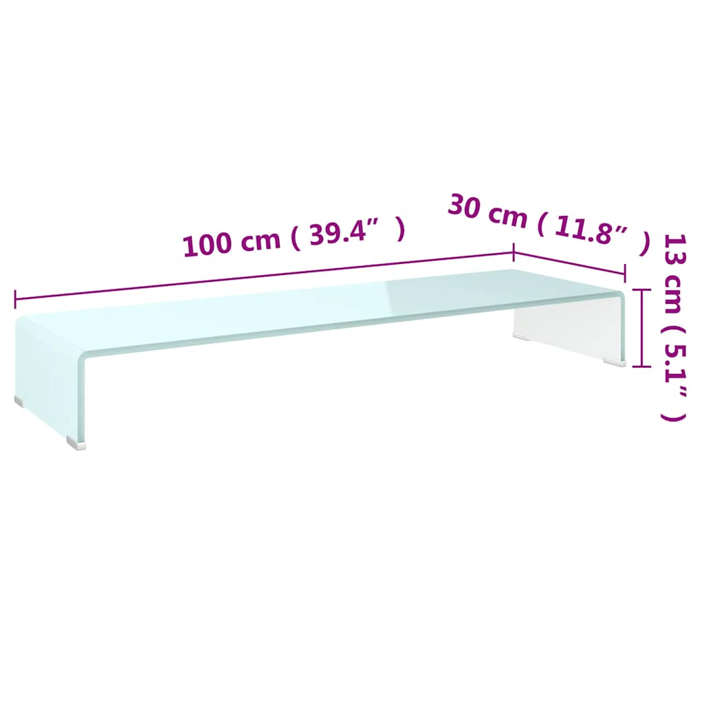 TV Stand | Green | Tempered Glass, Plastic | Medium | TV Stand
