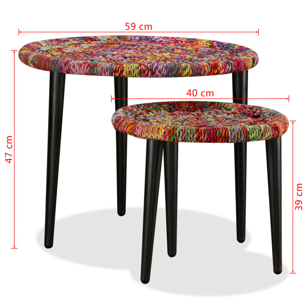 Coffee Table | Set of 2 | Multicolour