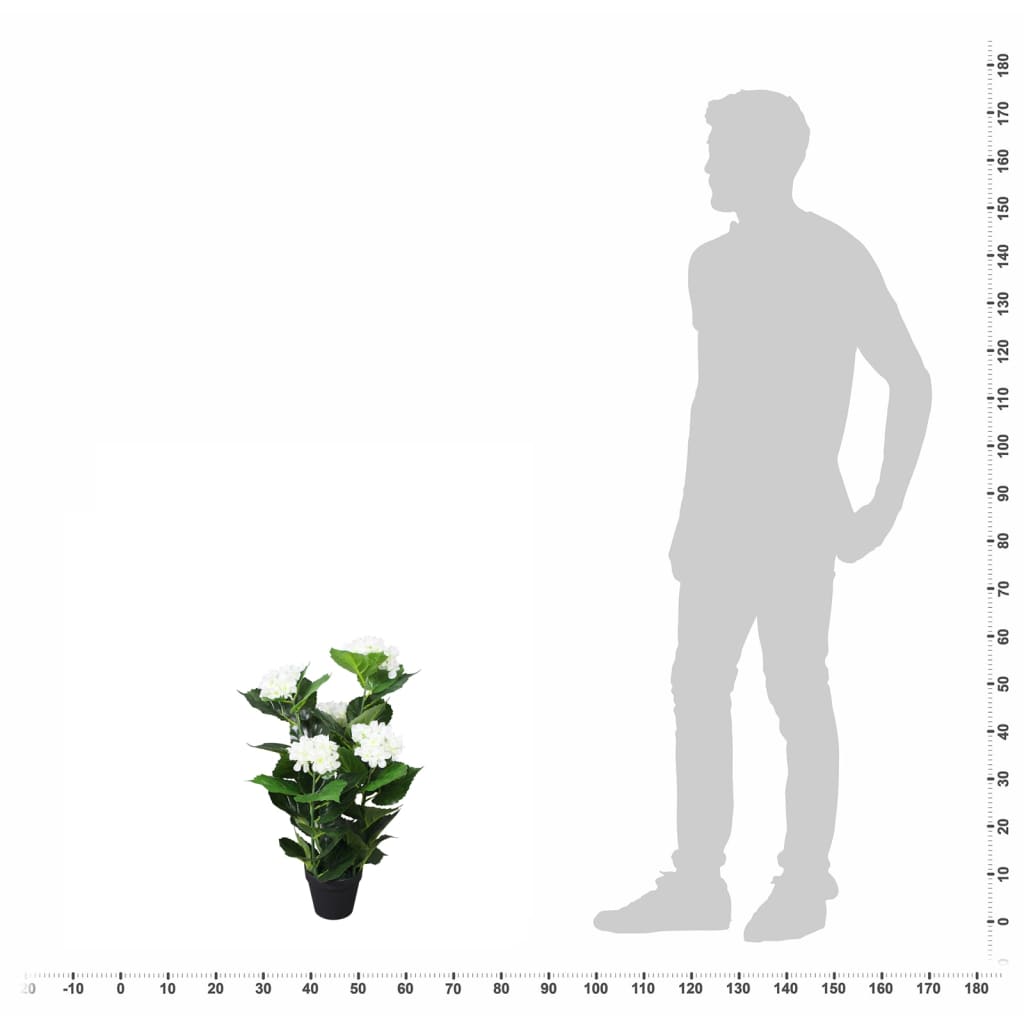 Artificial Plant | White,Pale Green | Plastic,Iron Wire,Polyester