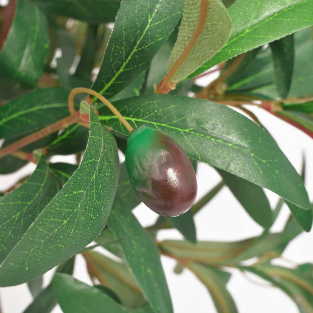 Fake Plant | Green and red | Plastic leaves and fruits | 120 cm