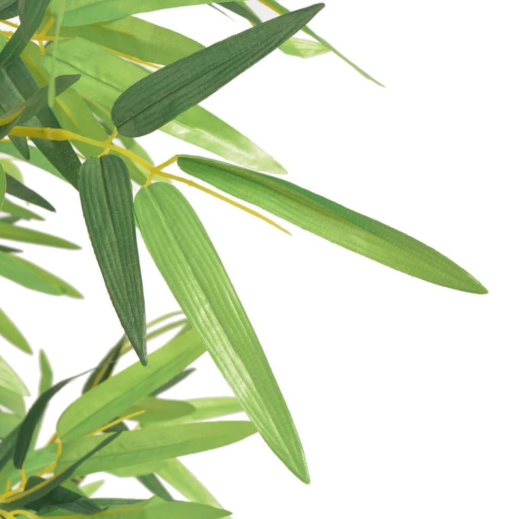 Artificial Plant | Green | Fabric, Plastic, Iron, Real Bamboo | 120 cm