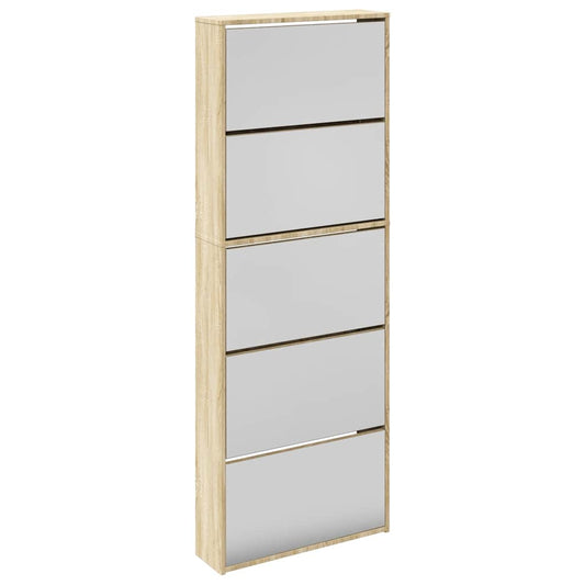 Shoe Cabinet | Oak | Engineered wood, mirror | Medium | Shoe Cabinet