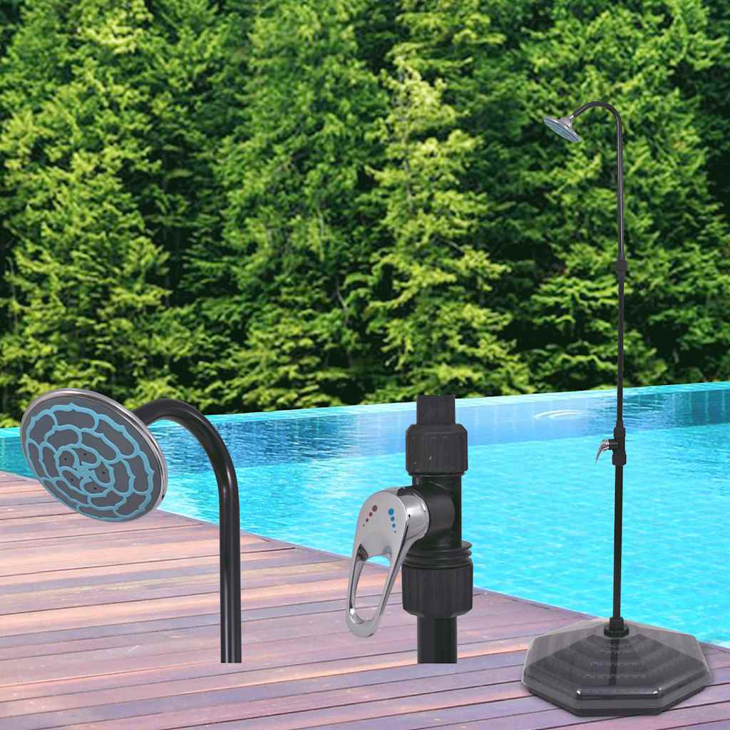 Solar Shower | Black | Aluminium | Standard | Height-Adjustable