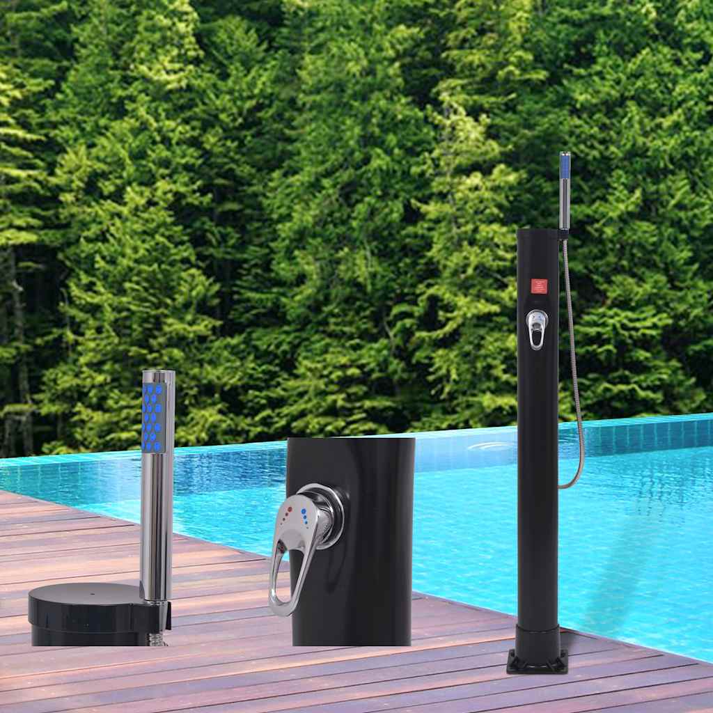 Solar Shower | Black | PVC | Medium | Adjustable Armrests