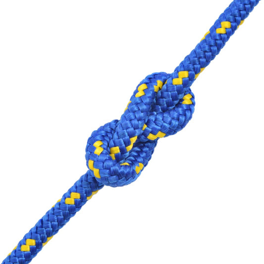 91294 vidaXL Marine Rope Polypropylene 6 mm 100 m Blue