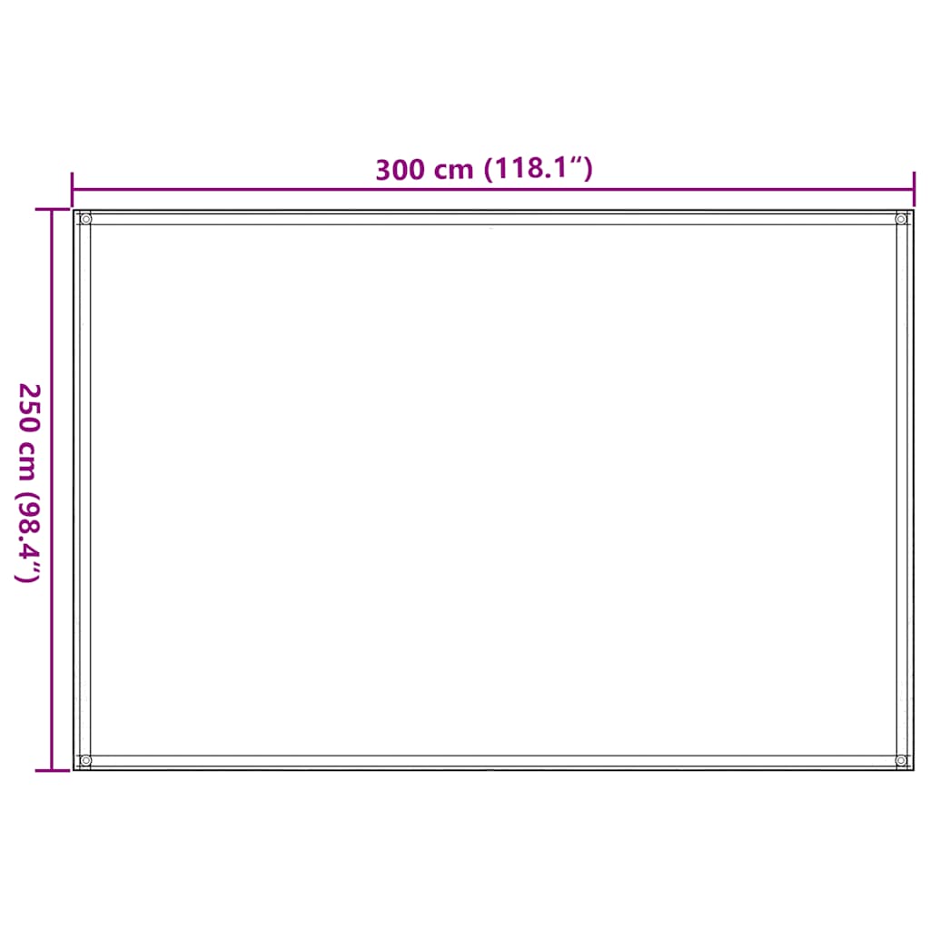 Tent Carpet 250x300 cm Anthracite