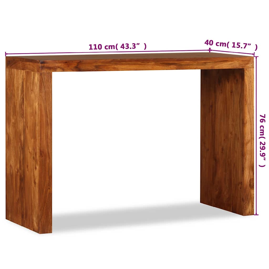 Console Table | Brown | Solid Acacia wood | Medium | Durable