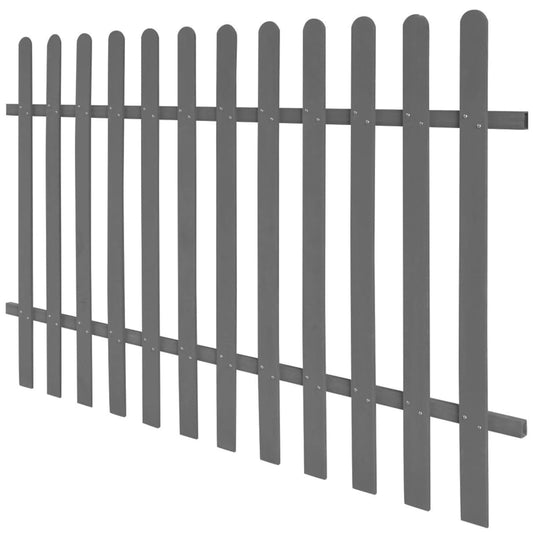 42821 vidaXL Picket Fence WPC 200x120 cm