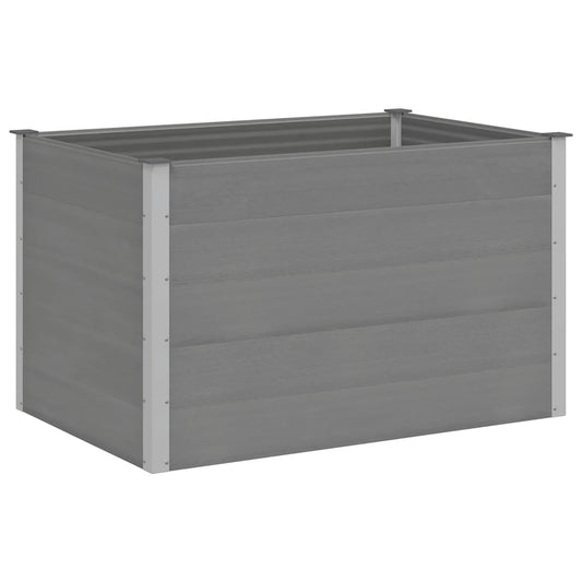 Garden Raised Bed | Grey | Wood-plastic composite | 150x100x91 cm