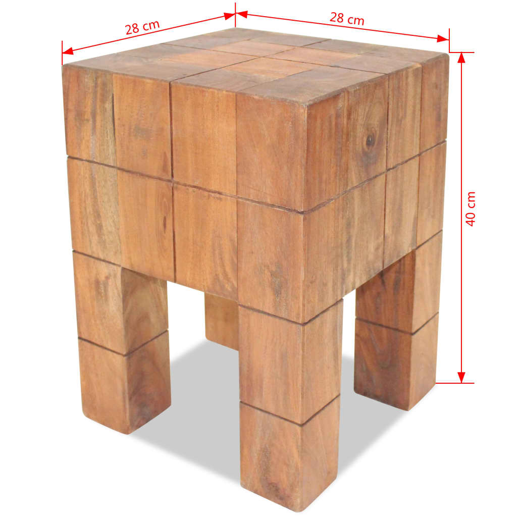 Stool | Various Styles | Solid Mahogany Wood | Standard | Durable | Stool