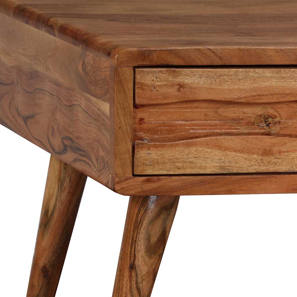 244974 vidaXL Coffee Table Solid Wood with Carved Drawer 100x50x40 cm