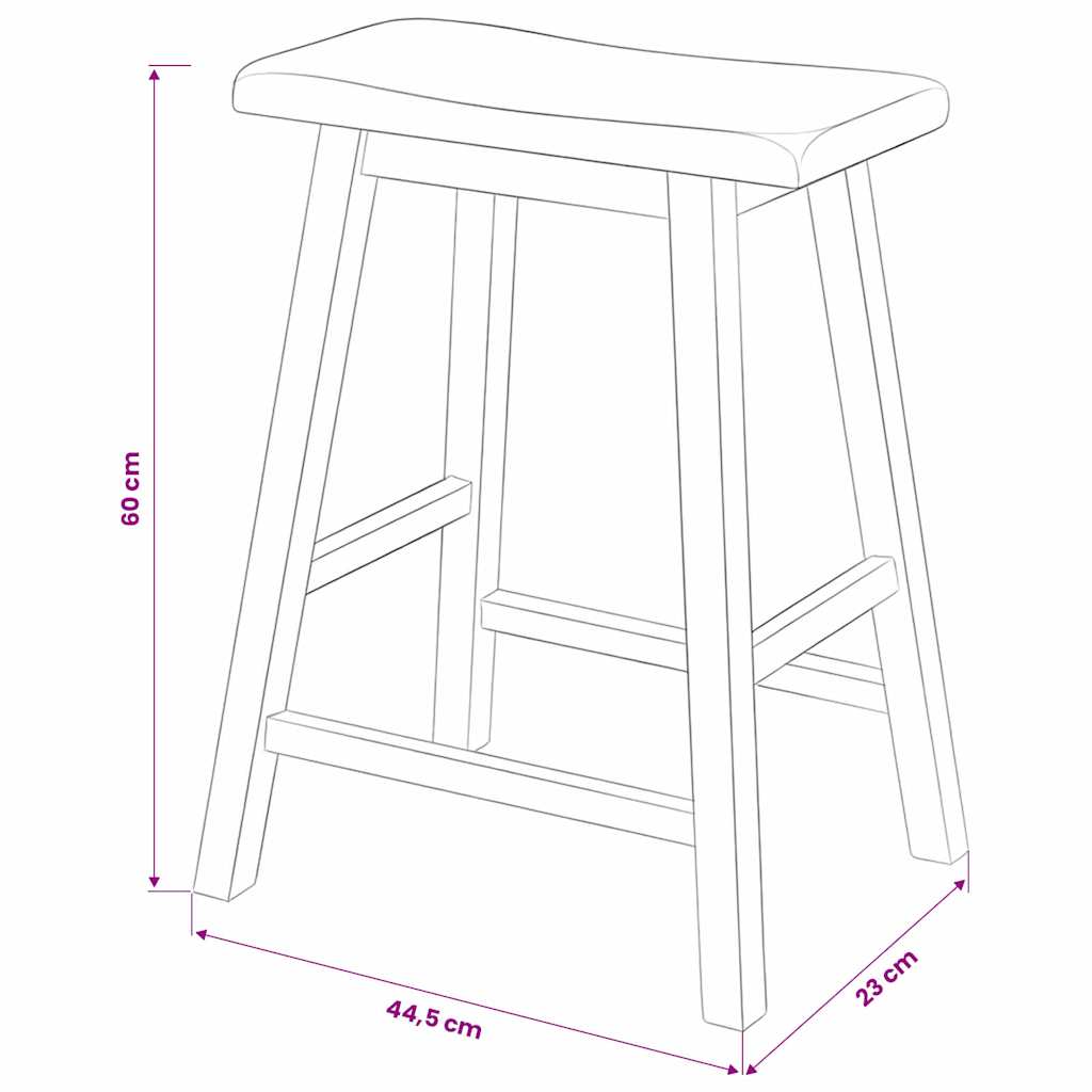 Bar Set | Black and brown | MDF, Rubberwood | Standard | Bar Set