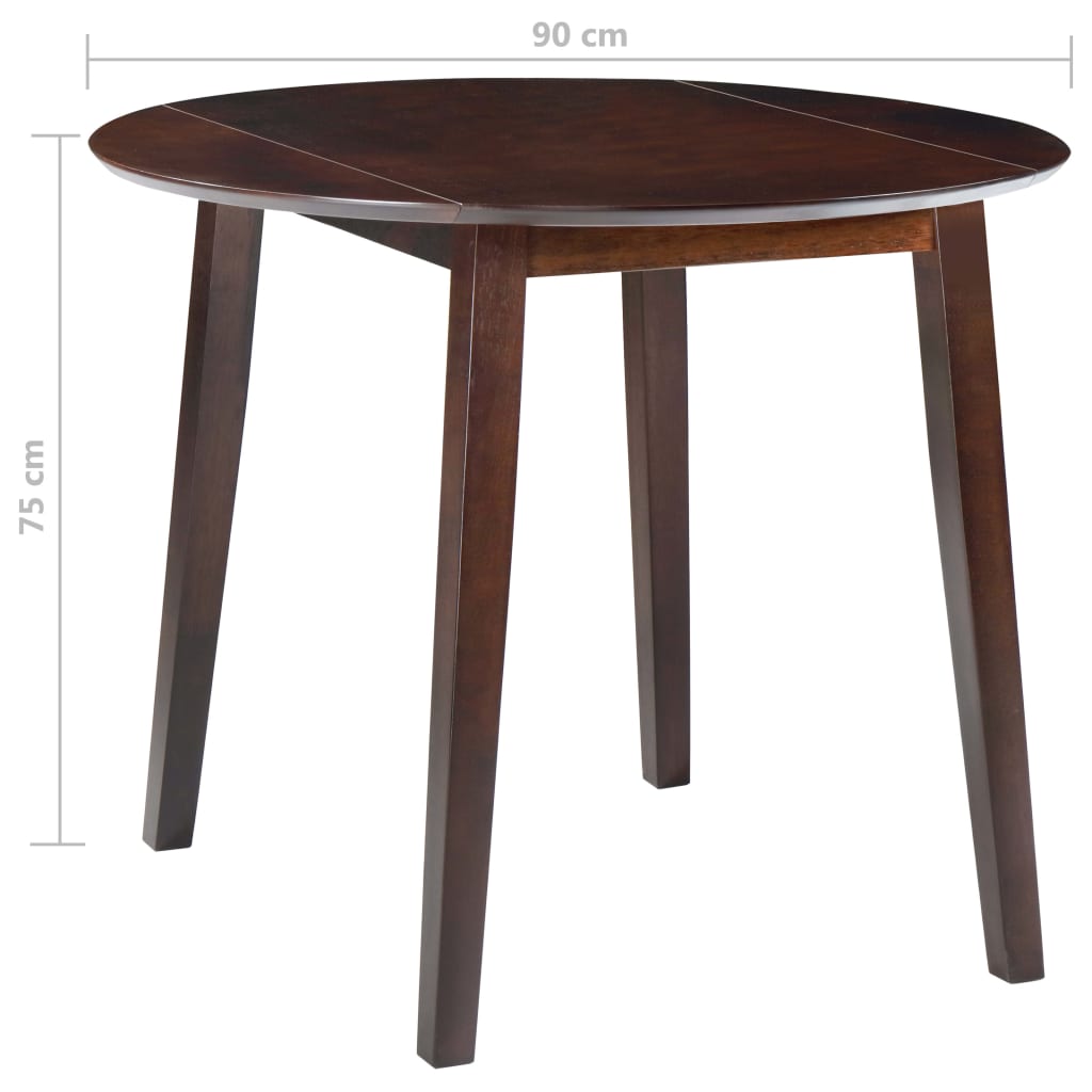 Dining Table | Brown | MDF and sanded rubberwood with an oil finish