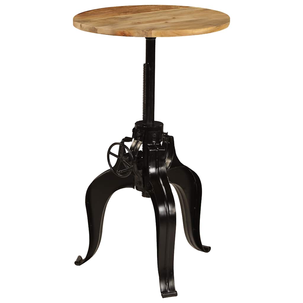 Bar Table Solid Mango Wood 60x(76-110) cm