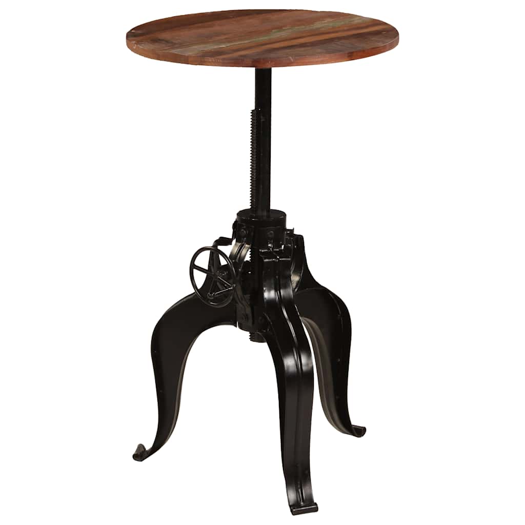 Bar Table Solid Reclaimed Wood 60x(76-110) cm
