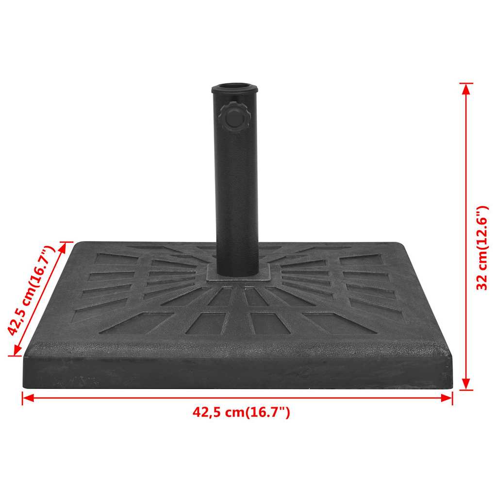Parasol Base | Black | Resin, Steel | Medium | Heavy Weight Endurance