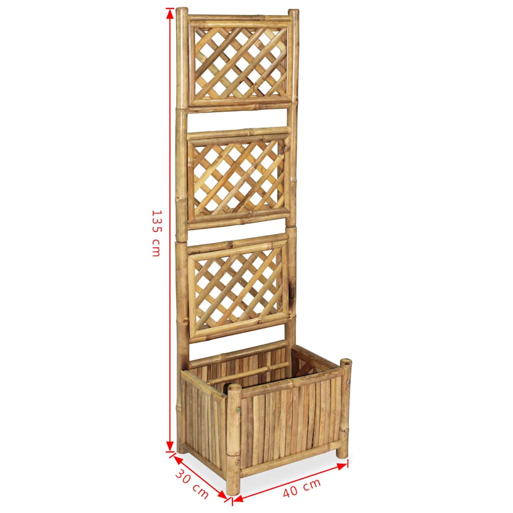 Garden Raised Bed | Natural Bamboo | Bamboo | Medium | Planters