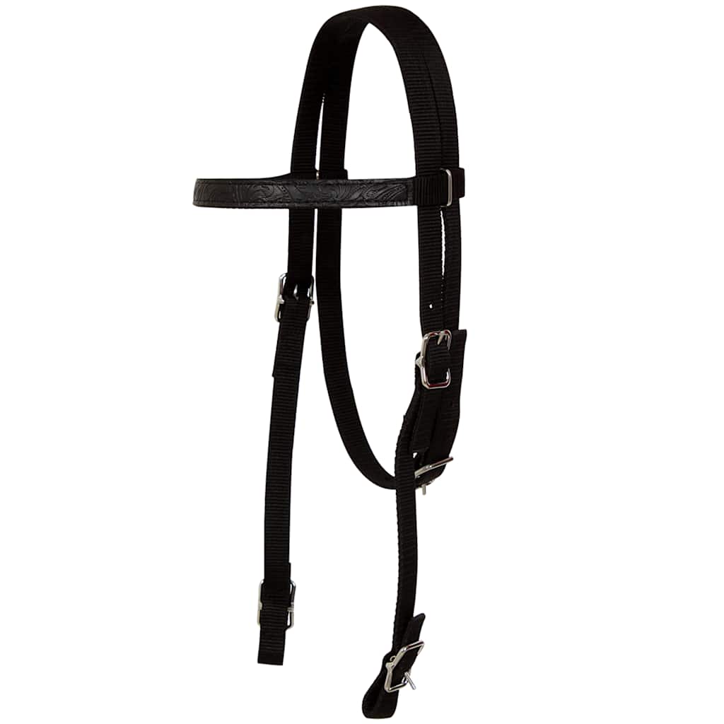 Western Horse Saddle | Black | Genuine leather, Faux leather, Nylon