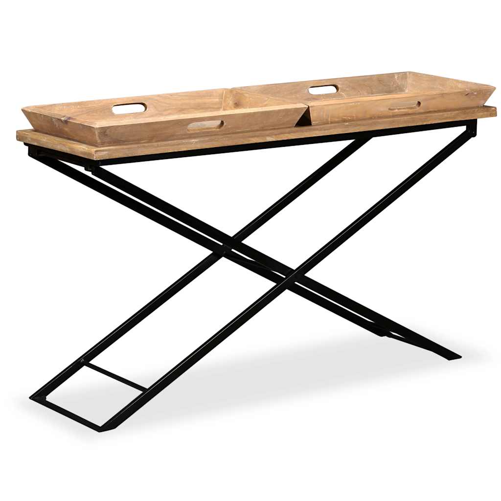 Console Table | Brown | Solid mango wood | Large | Detachable