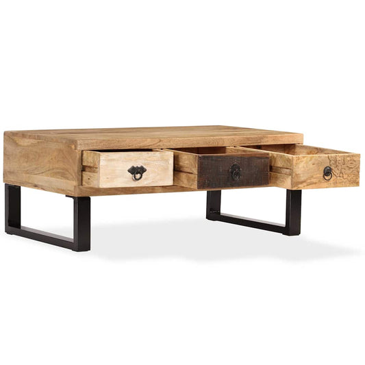 Coffee Table | Natural Wood | Solid Mango Wood | Medium | Coffee Table