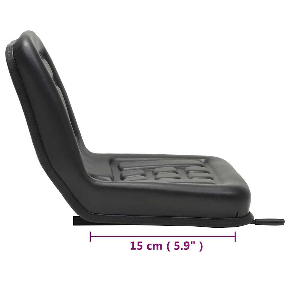 142317 vidaXL Universal Tractor Seat Black