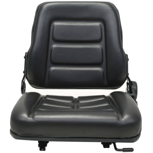 Tractor Seat | Black | PVC and Steel | Medium | Forklift Seat