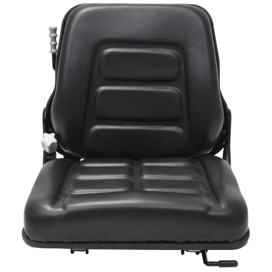 142320 vidaXL Forklift & Tractor Seat with Suspension and Adjustable Backrest