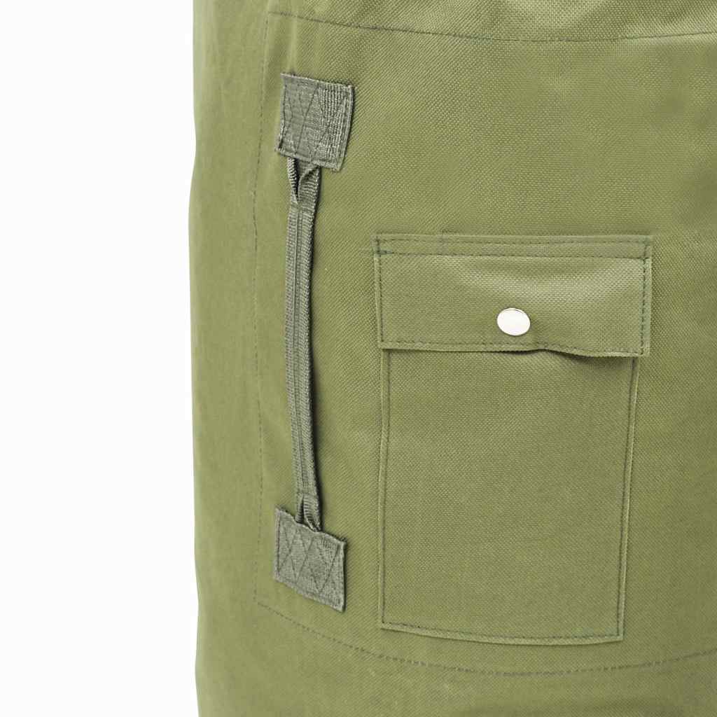 91385 vidaXL Army-Style Duffel Bag 85 L Olive Green