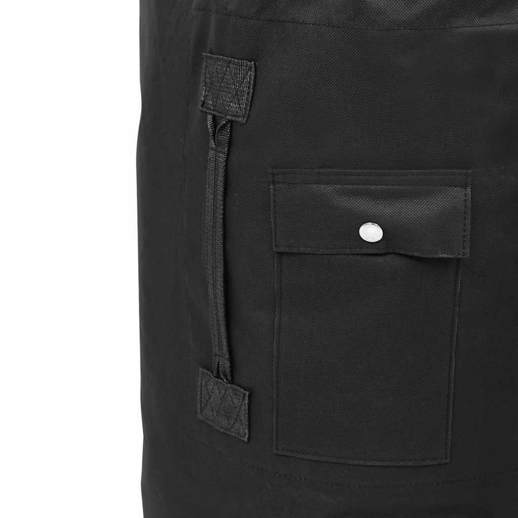 91387 vidaXL Army-Style Duffel Bag 85 L Black