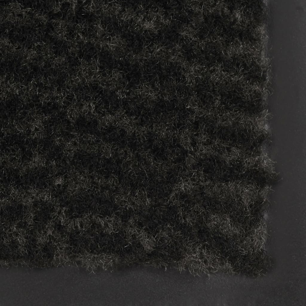 Door Mat | Black | Polypropylene | 80x120 cm | Non-slip