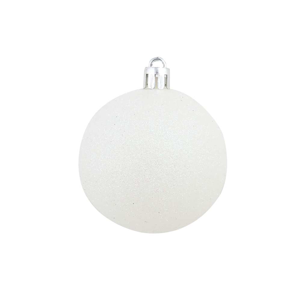 Christmas Ball | Set of 100 | White, Grey | Plastic | Small, Medium