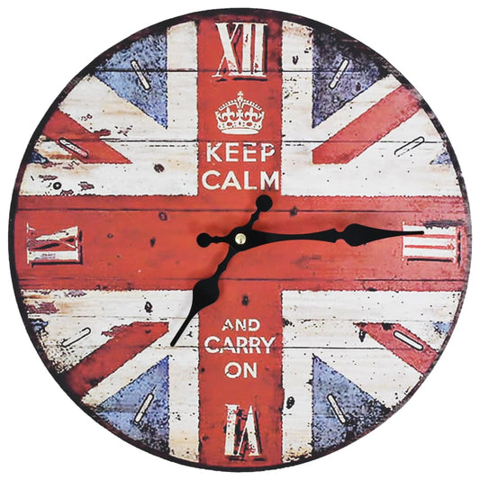 Wall Clock | Multicolour | MDF | 30 cm diameter | Classic/Traditional