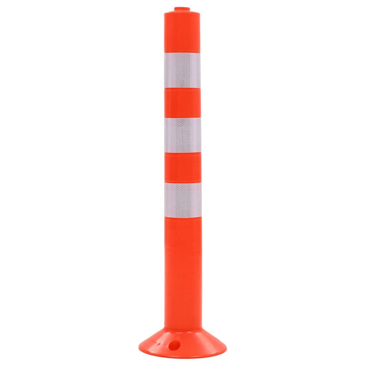 142829 vidaXL Traffic Control Bollards 5 pcs Plastic 75 cm