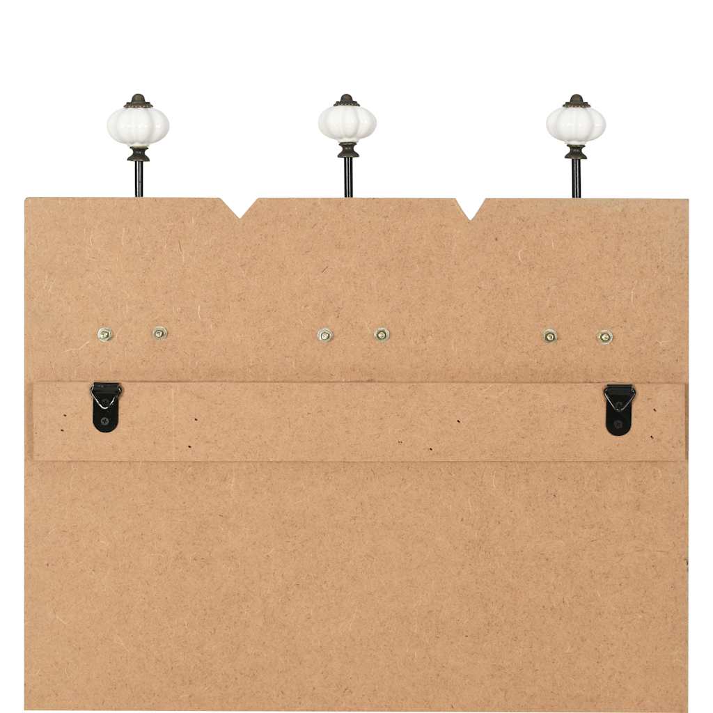 Coat Rack | Multicolour | MDF board and metal hooks | 120x40 cm | Hooks