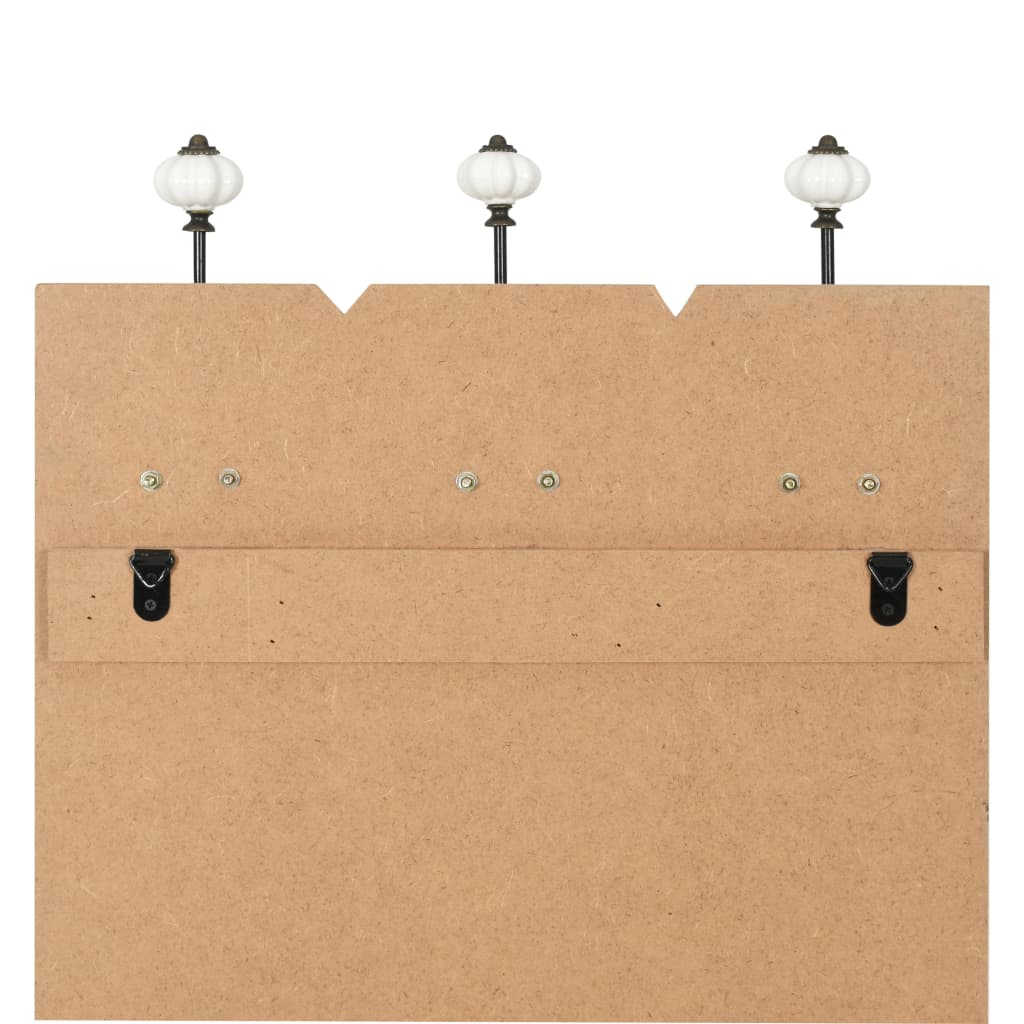 Coat Rack | Multicolour | MDF board, metal hooks | 120x40 cm