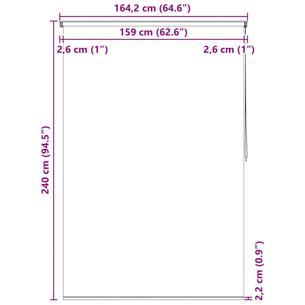 Shower Roller Blind | Blue, Grey, White | EVA with aluminium parts