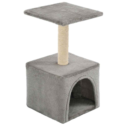 170537 vidaXL Cat Tree with Sisal Scratching Post 55 cm Grey